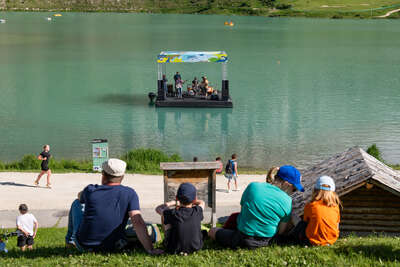 Kahnabend auf dem See von Tignes